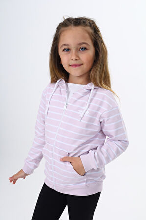 Toontoy Kız Çocuk Baskılı Hırka