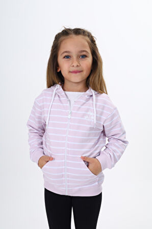 Toontoy Kız Çocuk Baskılı Hırka