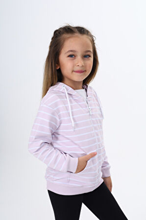 Toontoy Kız Çocuk Baskılı Hırka