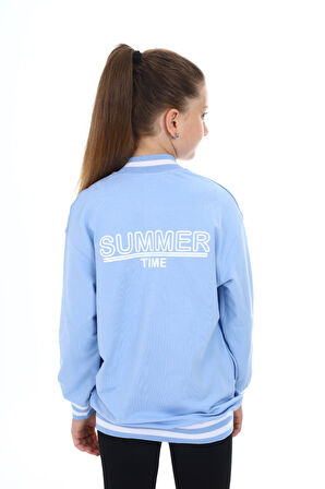 Toontoy Kız Çocuk Baskılı Hırka