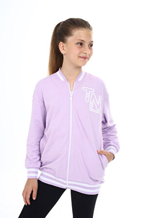 Toontoy Kız Çocuk Baskılı Hırka