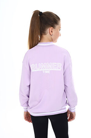 Toontoy Kız Çocuk Baskılı Hırka