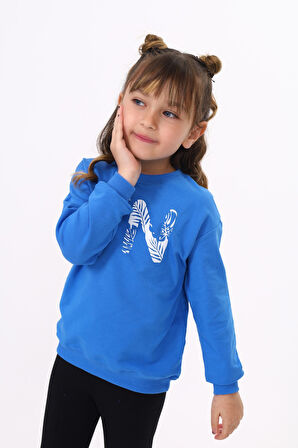 Toontoy Kız Çocuk Baskılı Sweatshirt