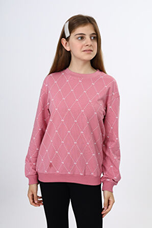 Toontoy Kız Çocuk Baskılı Sweatshirt