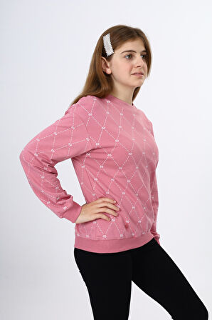 Toontoy Kız Çocuk Baskılı Sweatshirt