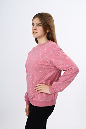 Toontoy Kız Çocuk Baskılı Sweatshirt