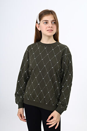 Toontoy Kız Çocuk Baskılı Sweatshirt