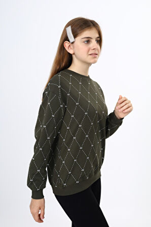 Toontoy Kız Çocuk Baskılı Sweatshirt