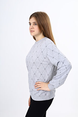 Toontoy Kız Çocuk Baskılı Sweatshirt