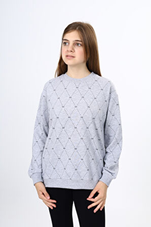 Toontoy Kız Çocuk Baskılı Sweatshirt