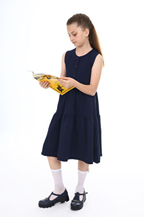 Toontoy Kız Çocuk Okul Elbise