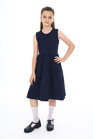 Toontoy Kız Çocuk Okul Elbise