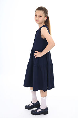 Toontoy Kız Çocuk Okul Elbise