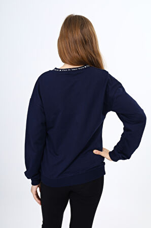 Toontoy Kız Çocuk Okul Baskılı Sweatshirt