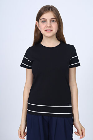 Toontoy Kız Çocuk Okul Baskılı Tişört