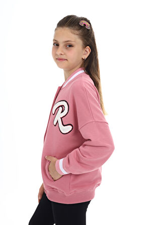 Toontoy Kız Çocuk Baskılı Kolej Hırka