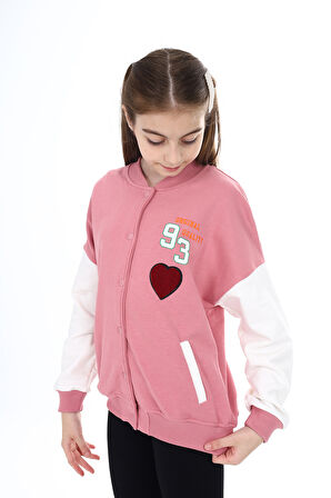 Toontoy Kız Çocuk Baskılı Kolej Hırka