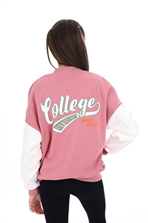 Toontoy Kız Çocuk Baskılı Kolej Hırka