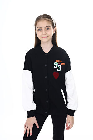 Toontoy Kız Çocuk Baskılı Kolej Hırka