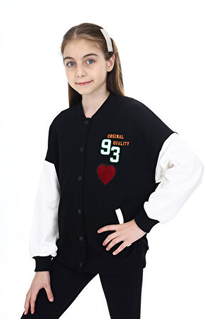 Toontoy Kız Çocuk Baskılı Kolej Hırka