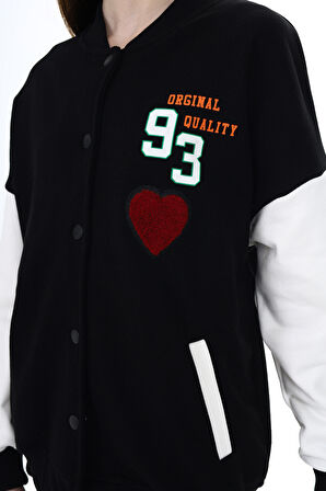 Toontoy Kız Çocuk Baskılı Kolej Hırka