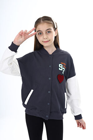 Toontoy Kız Çocuk Baskılı Kolej Hırka