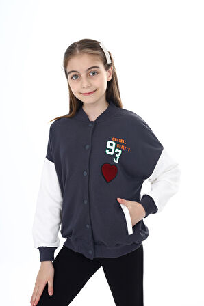 Toontoy Kız Çocuk Baskılı Kolej Hırka