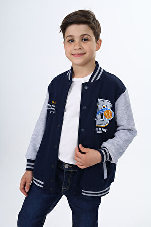 Toontoy Erkek Çocuk Baskılı Kolej Hırka