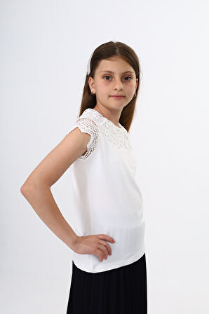 Toontoy Kız Çocuk Okul Tişört