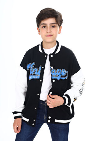 Toontoy Erkek Çocuk Baskılı Kolej Hırka