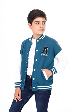 Toontoy Erkek Çocuk Baskılı Kolej Hırka