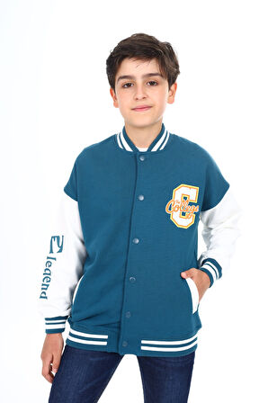 Toontoy Erkek Çocuk Baskılı Kolej Hırka
