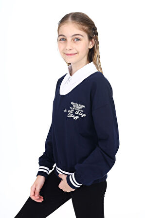 Toontoy Kız Çocuk Okul Sweatshirt