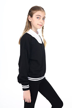 Toontoy Kız Çocuk Okul Sweatshirt