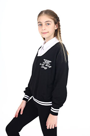 Toontoy Kız Çocuk Okul Sweatshirt