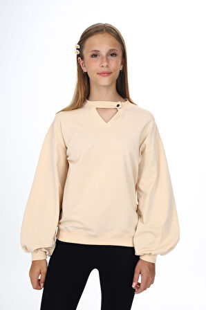 Toontoy Kız Çocuk Okul Sweatshirt
