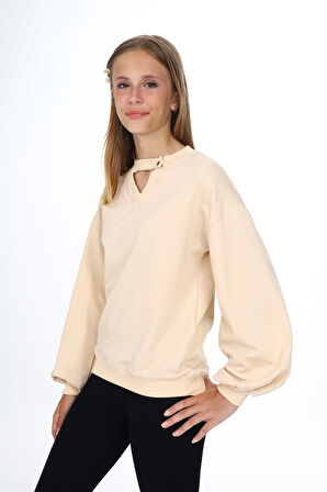 Toontoy Kız Çocuk Okul Sweatshirt