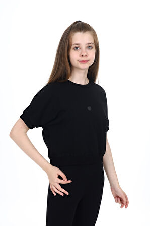 Toontoy Kız Çocuk Armalı Tişört