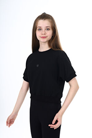 Toontoy Kız Çocuk Armalı Tişört