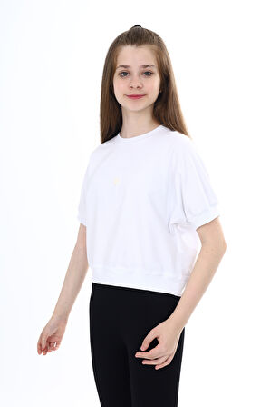 Toontoy Kız Çocuk Armalı Tişört