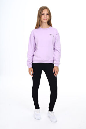 Toontoy Kız Çocuk Baskılı Taytlı Takım