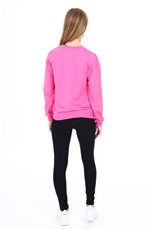 Toontoy Kız Çocuk Baskılı Taytlı Takım