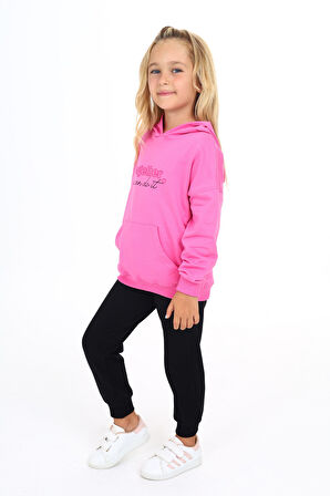 Toontoy Kız Çocuk Baskılı Eşofman Takım