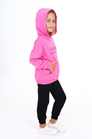 Toontoy Kız Çocuk Baskılı Eşofman Takım