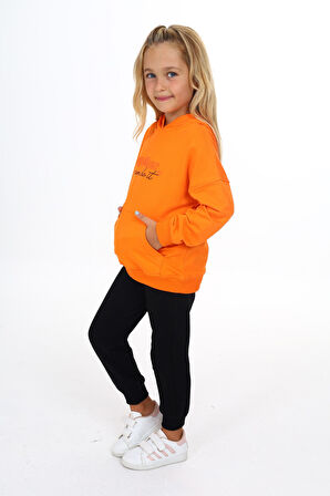 Toontoy Kız Çocuk Baskılı Eşofman Takım