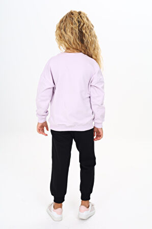 Toontoy Kız Çocuk Baskılı Eşofman Takım