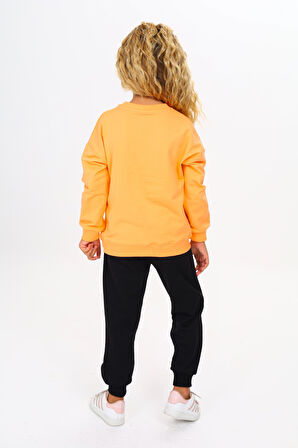 Toontoy Kız Çocuk Baskılı Eşofman Takım