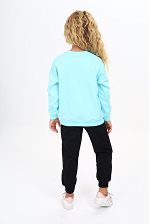 Toontoy Kız Çocuk Baskılı Eşofman Takım