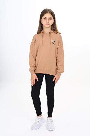 Toontoy Kız Çocuk Baskılı Taytlı Takım