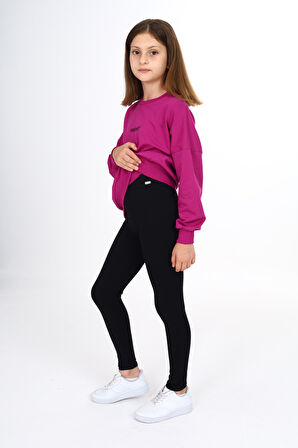 Toontoy Kız Çocuk Baskılı Taytlı Takım